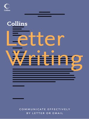 cover image of Collins Letter Writing